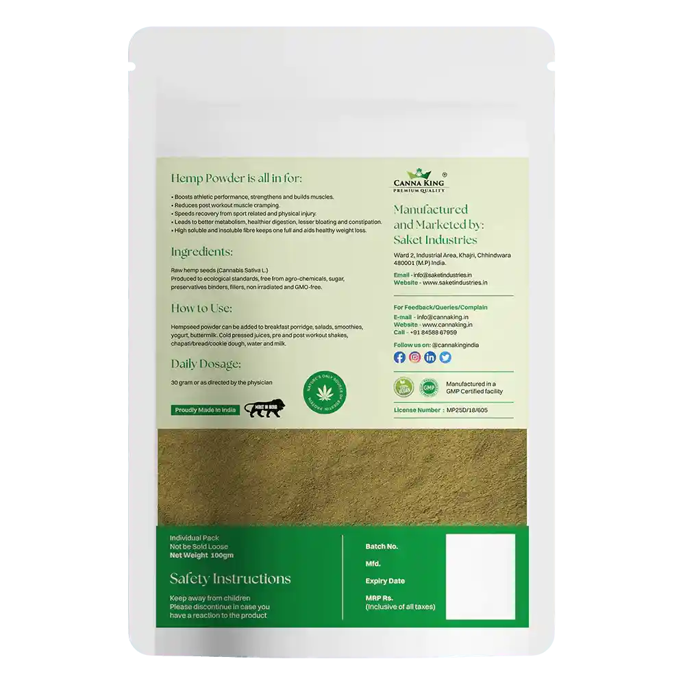 Hemp Powder by Cannaking - EarthBased 