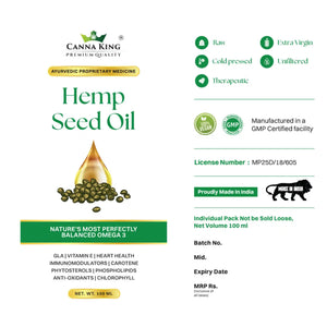 Hemp Seed Oil By Cannaking - EarthBased 