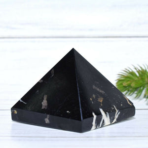Real Black Tourmaline Prism For Protection From Negative Energies - EarthBased 