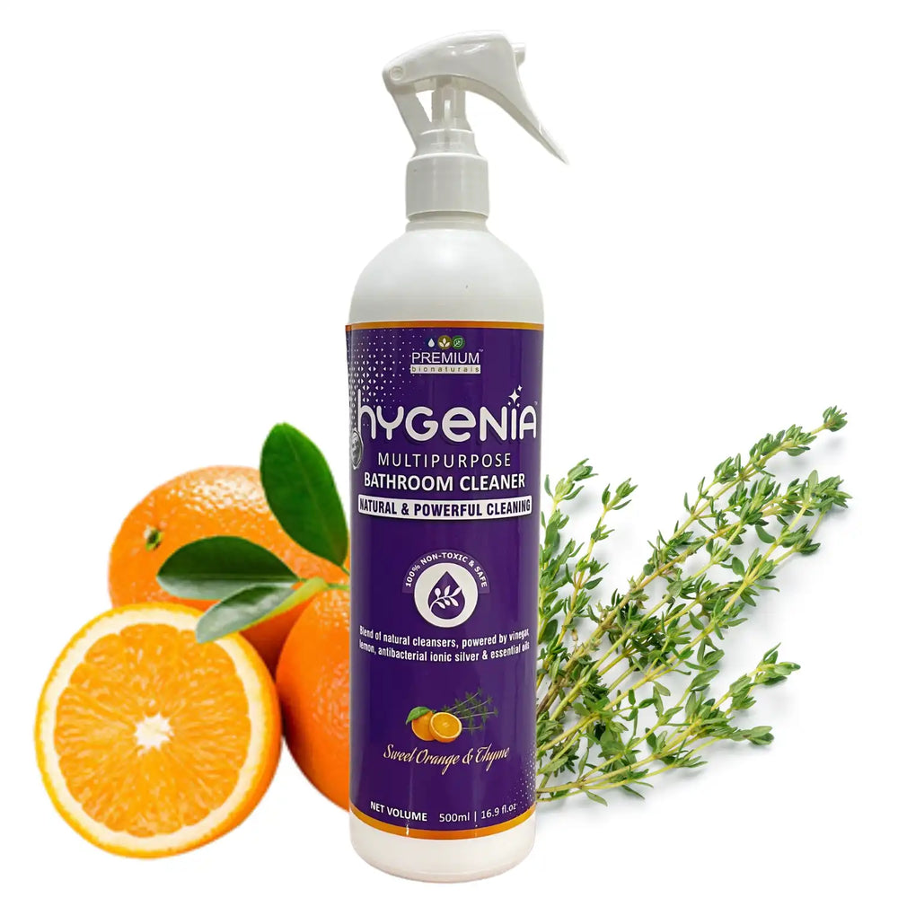 Hygenia Multipurpose Bathroom Cleaner - Sweet Orange & Thyme 500ml - EarthBased 