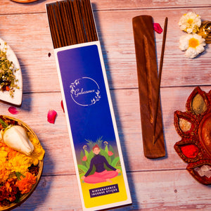 Gulessence  Sandal, Jasmine ,Nirvanasence Incense Sticks with Free Incense Holder | Pack of 3 (40 Incense Sticks Each Box) - EarthBased 