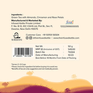 The Infused Kettle Kahwa Green Tea - EarthBased 