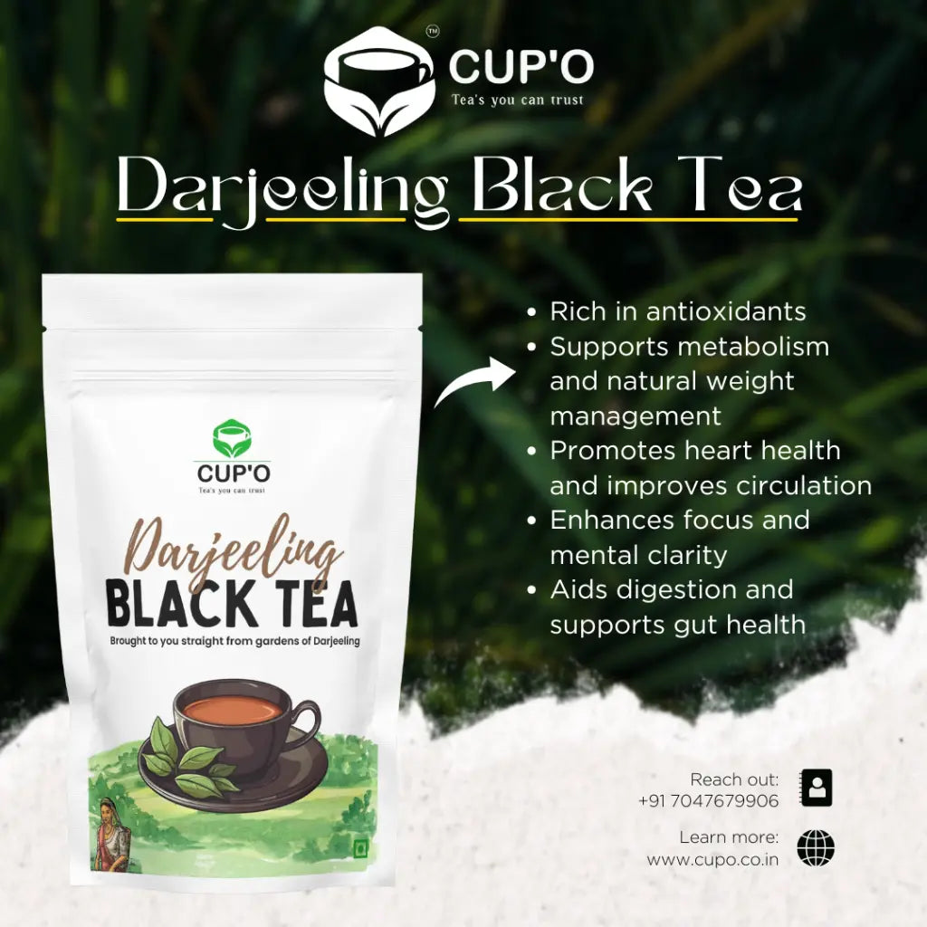 CUP'O (cupo) Darjeeling Black Tea | Garden Fresh - EarthBased 