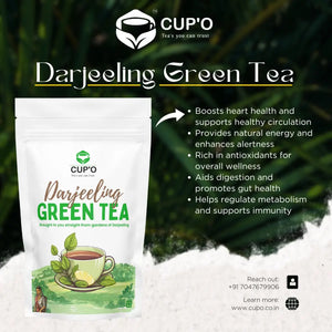 CUP'O (cupo) Darjeeling Green Tea | Garden fresh - EarthBased 