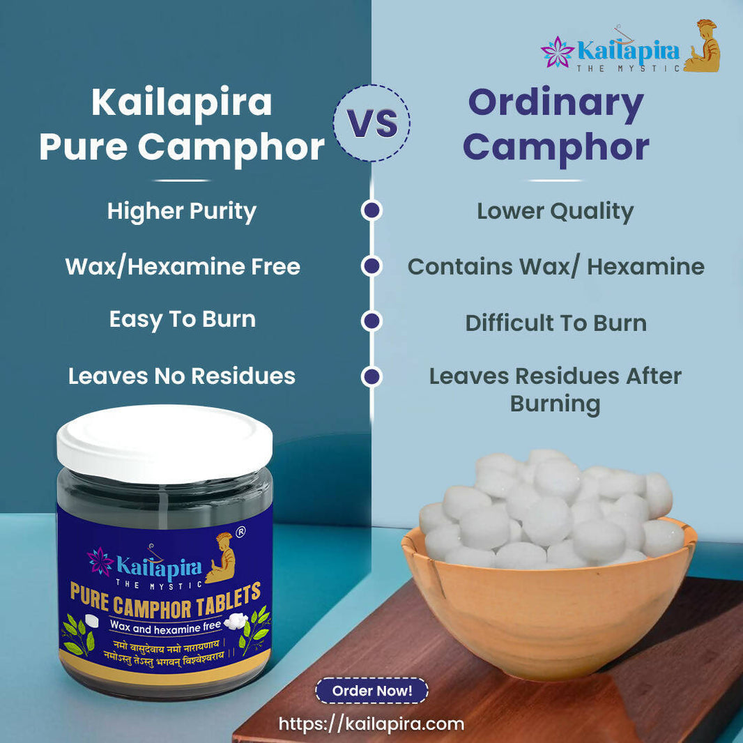 Camphor Tablet – 100% Pure Camphor Tablet (20GM) | | Pack of 4