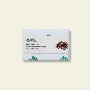⁠Dark Coffee and Cinnamon Body Soap With Shea Butter - 100 Gm | Pack of 2 - EarthBased 