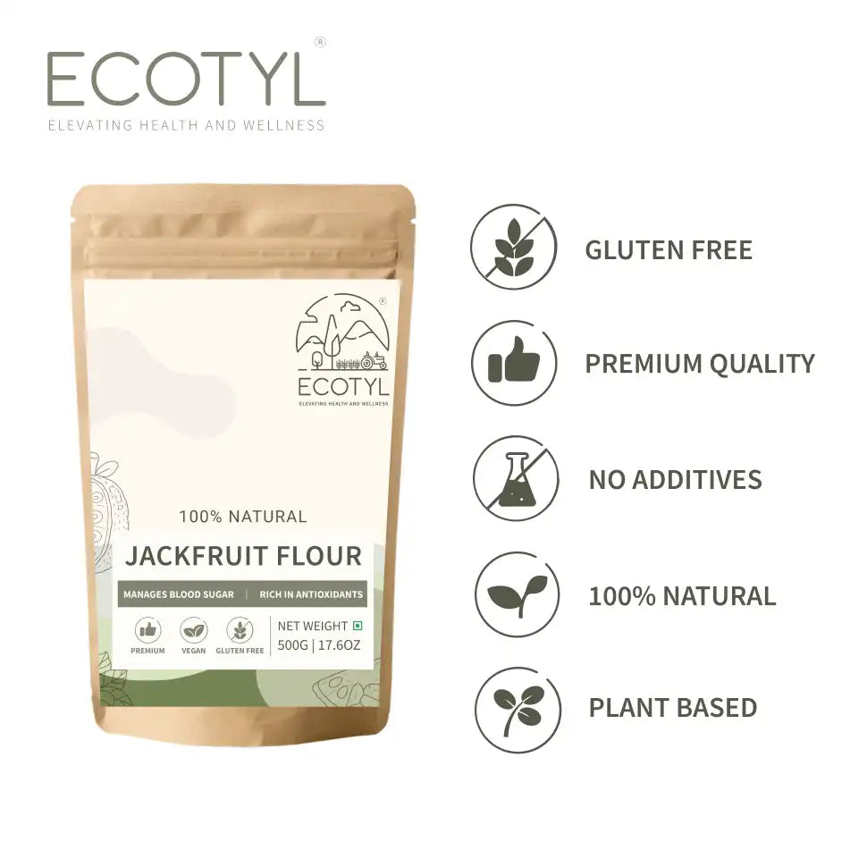 Ecotyl Jackfruit Flour | Low Glycemic Index | Gluten Free | 500g - EarthBased 