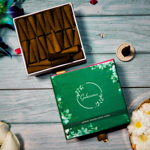 Jasmine Dhoop Cones | Made from Temple Flower | Gulessence - EarthBased 