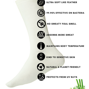 Bamboo Fabric Ankle-Length Socks (Pack of 2) – Ultra-Soft, Breathable, Moisture-Wicking, and Eco-Friendly for All-Day Comfort. - EarthBased 