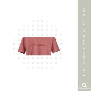 Tag Printed Oversized T-Shirt - EarthBased 