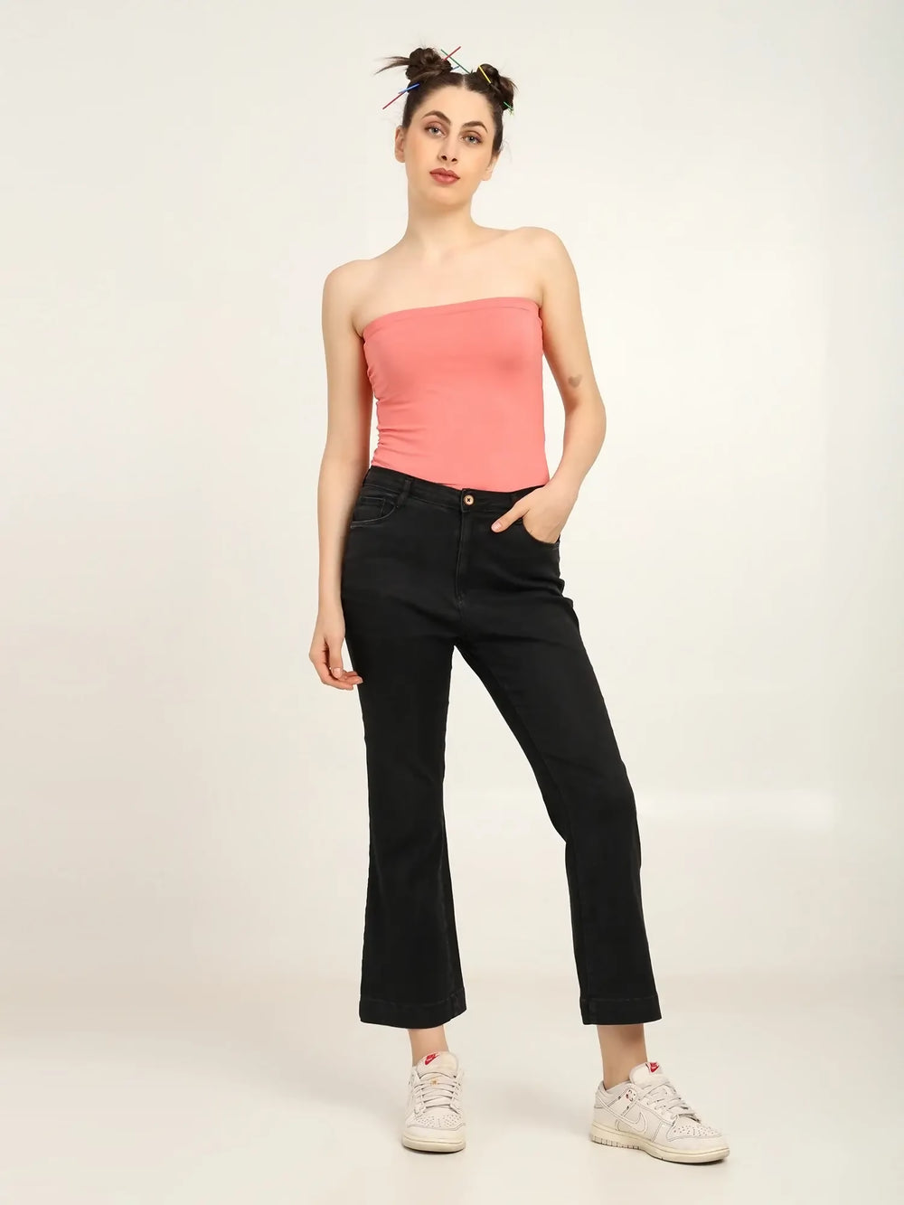 Gen Z Bamboo Tube Top for Women – Soft, Breathable & Sustainable Fit | Peach - EarthBased 