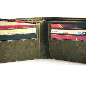Kakapo Bifold Cork Wallet - Tan | Clan Earth - EarthBased 