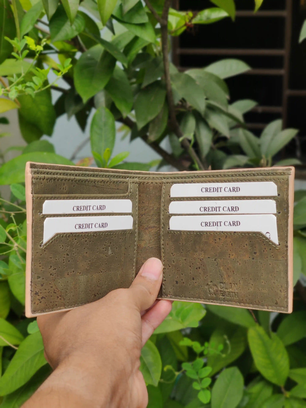 Kakapo Bifold Cork Wallet - Tan | Clan Earth - EarthBased 