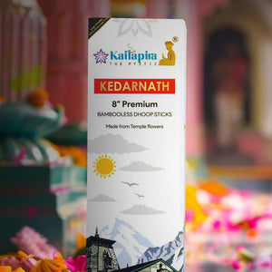 Kedarnath 8″ Premium Dhoop Batti, Incense Sticks (Pack of 40 Sticks) | Pack of 2 - EarthBased 