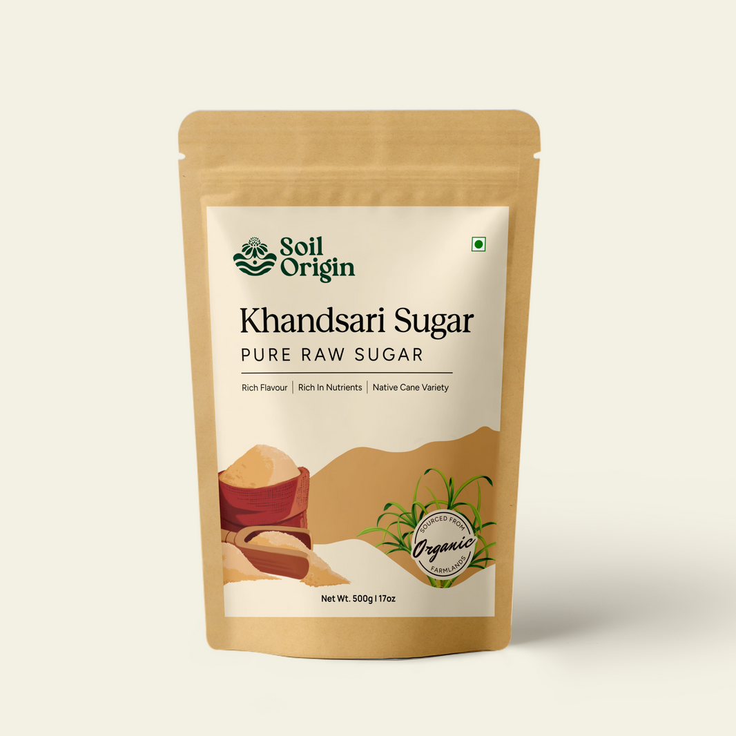 Khandsari Sugar (Raw Sugar) | Pack of 3 - EarthBased 