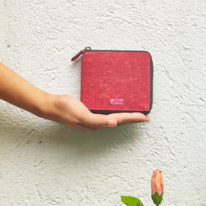 Kiwi Cork Wallet - Premium Red Cork | Clan Earth - EarthBased 