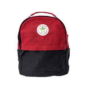 Koala Backpack - Cherry Red & Charcoal Black | Clan Earth - EarthBased 