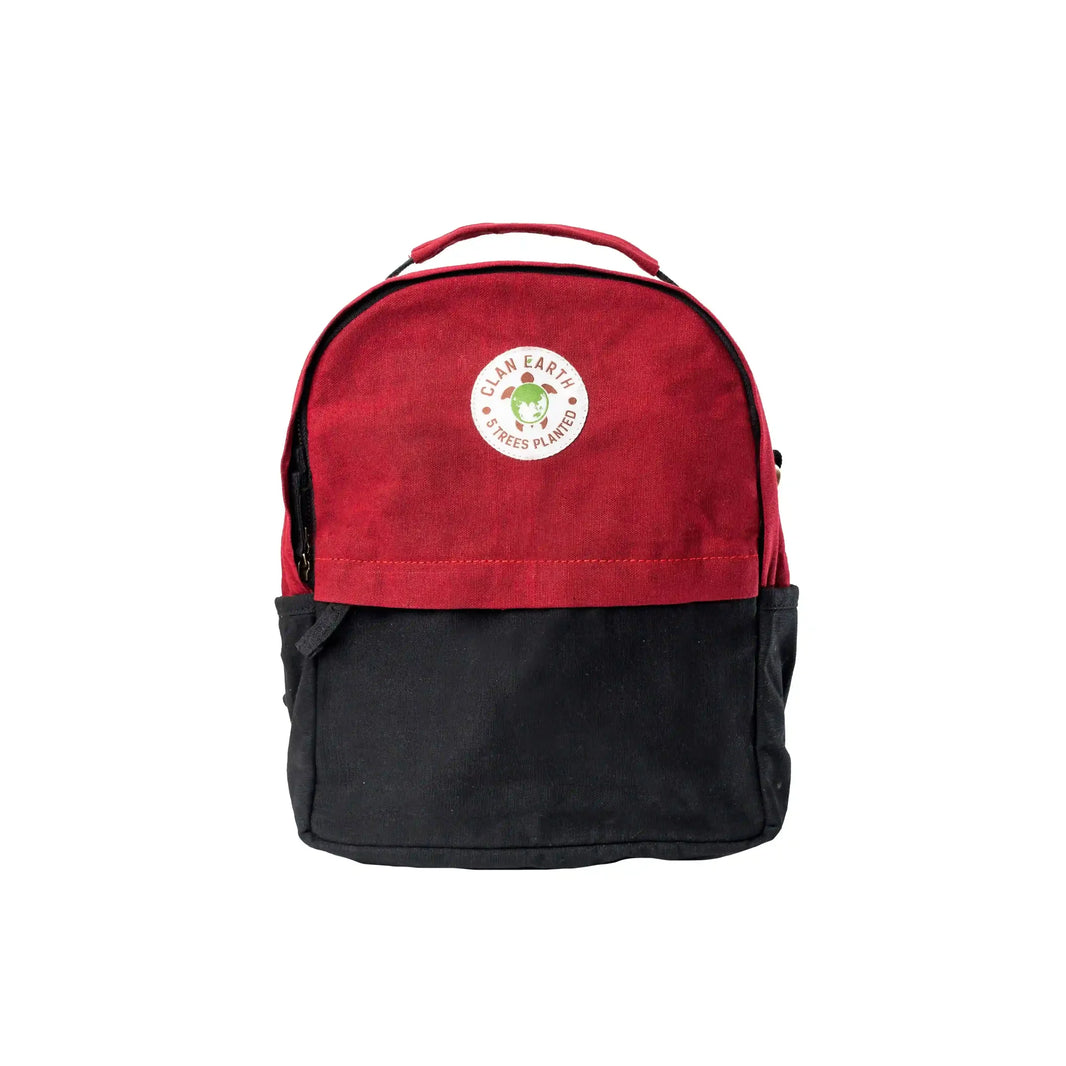 Koala Backpack - Cherry Red & Charcoal Black | Clan Earth - EarthBased 