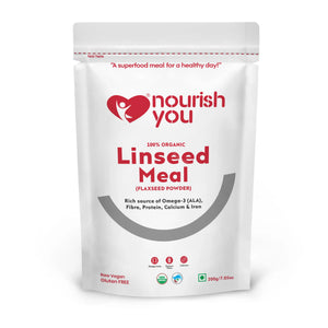 Nourish You LINSEED MEAL 200G | Pack of 3 - EarthBased 