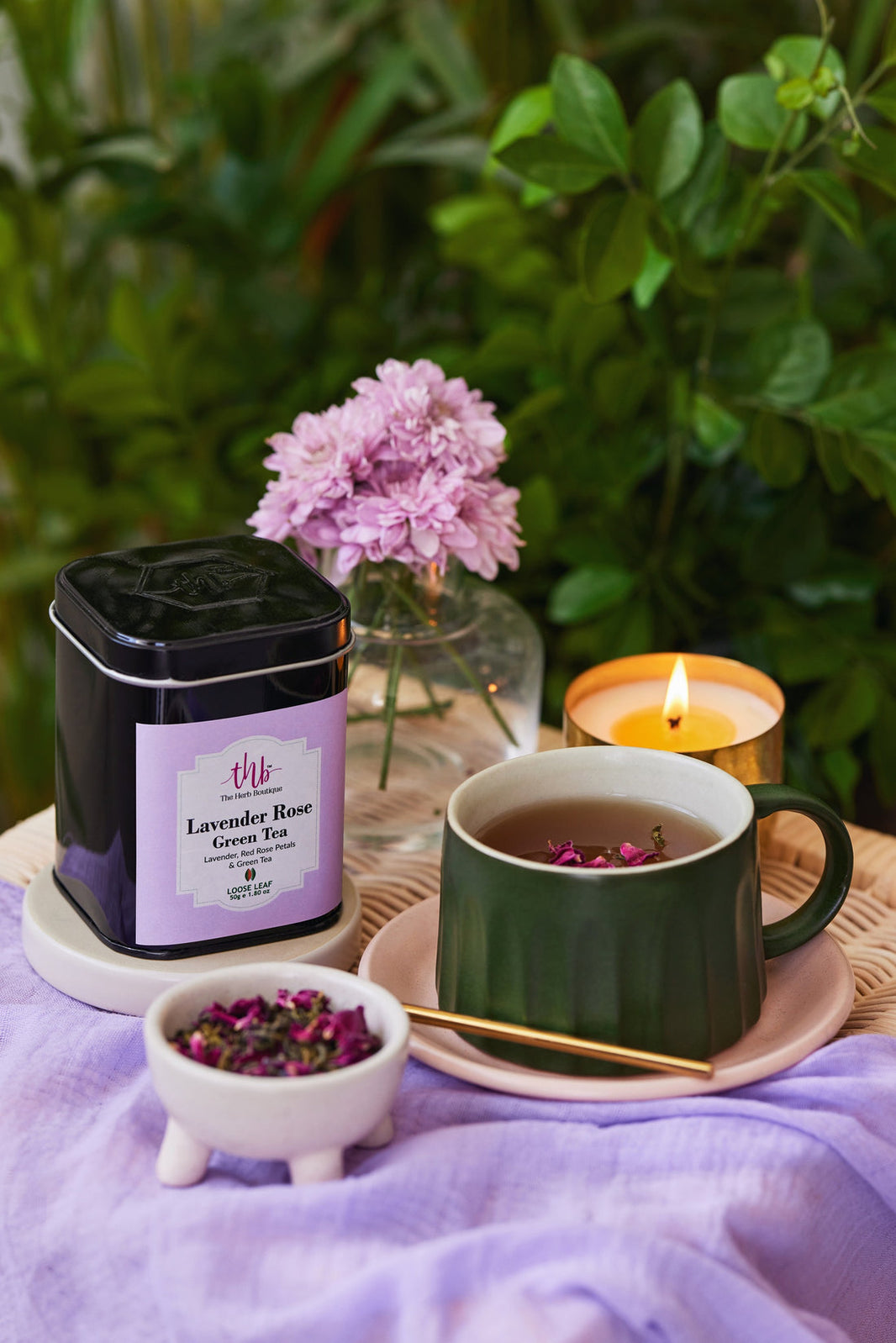Lavender Rose Green Tea - EarthBased 