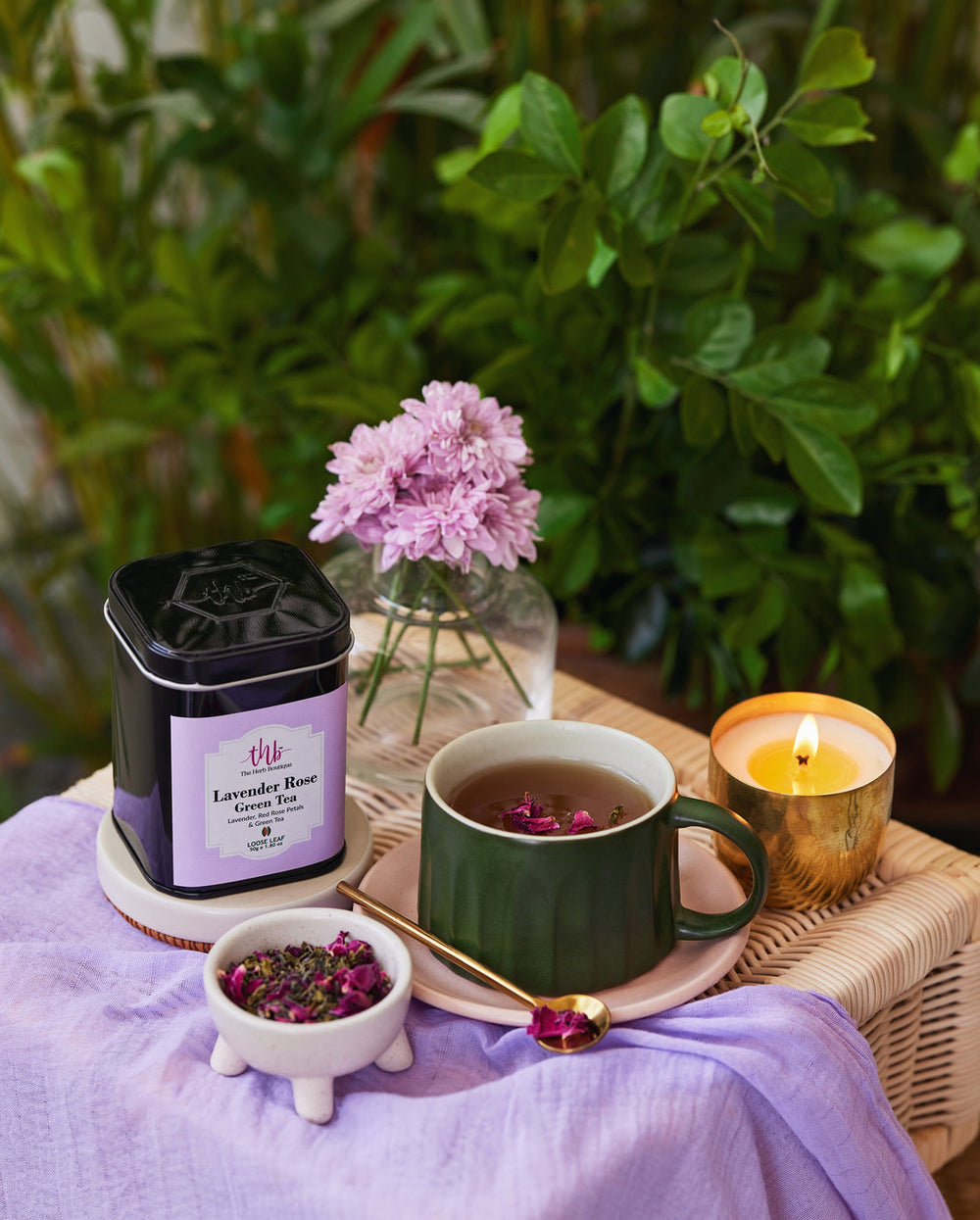 Lavender Rose Green Tea - EarthBased 