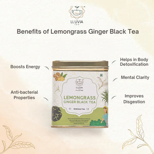 Lemongrass Ginger Black Tea by Lluvia Tea - EarthBased 