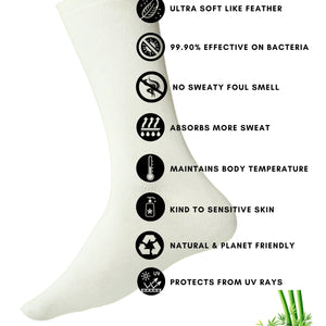 Bamboo Fabric Ankle-Length Socks (Pack of 2) – Ultra-Soft, Breathable, Moisture-Wicking, and Eco-Friendly for All-Day Comfort. - EarthBased 