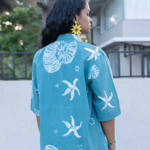 SEASHELL CAMP COLLAR SHIRT - EarthBased 