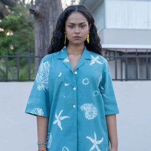 SEASHELL CAMP COLLAR SHIRT - EarthBased 