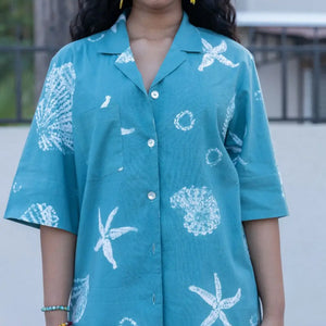 SEASHELL CAMP COLLAR SHIRT - EarthBased 