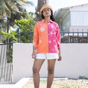 SUNSET FADE BUTTON-DOWN - EarthBased 