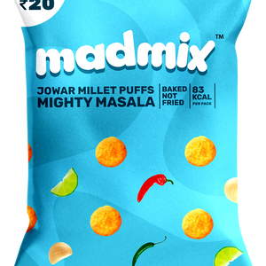 Jowar Millet Puffs Mighty Masala | Pack of 10 - EarthBased 