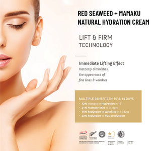 Red Seaweed + Mamaku Hydration Cream | Natural Face Cream for Glowing Skin - EarthBased 