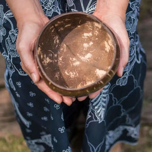 Medium Coconut Shell Bowl With Spoon | ONEarth - EarthBased 