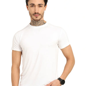 Men’s Bamboo T-Shirt – Soft, Breathable, Eco-Friendly & Stylish Fit | White - EarthBased 