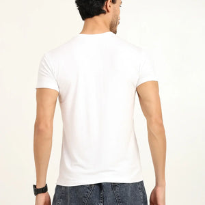Men’s Bamboo T-Shirt – Soft, Breathable, Eco-Friendly & Stylish Fit | White - EarthBased 