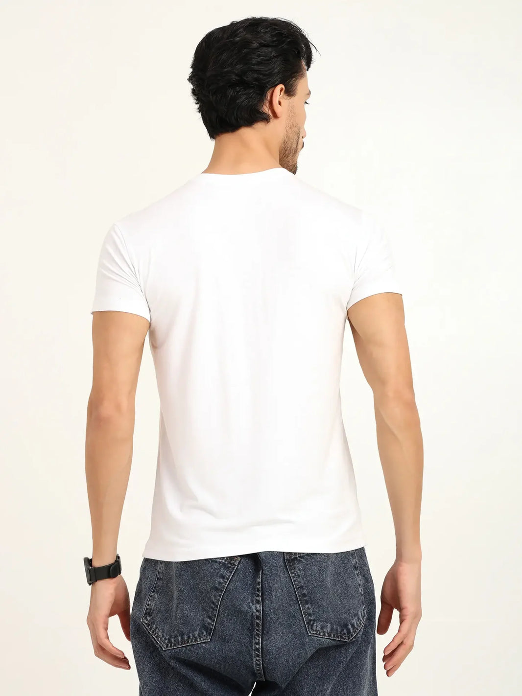 Men’s Bamboo T-Shirt – Soft, Breathable, Eco-Friendly & Stylish Fit | White - EarthBased 