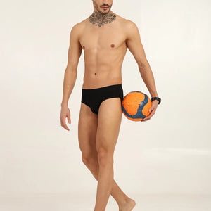 Bamboo Fabric Men's Underwear Super Comfortable,Ultrasoft, Anti Bacterial Briefs, Moisture Wicking | Black - EarthBased 