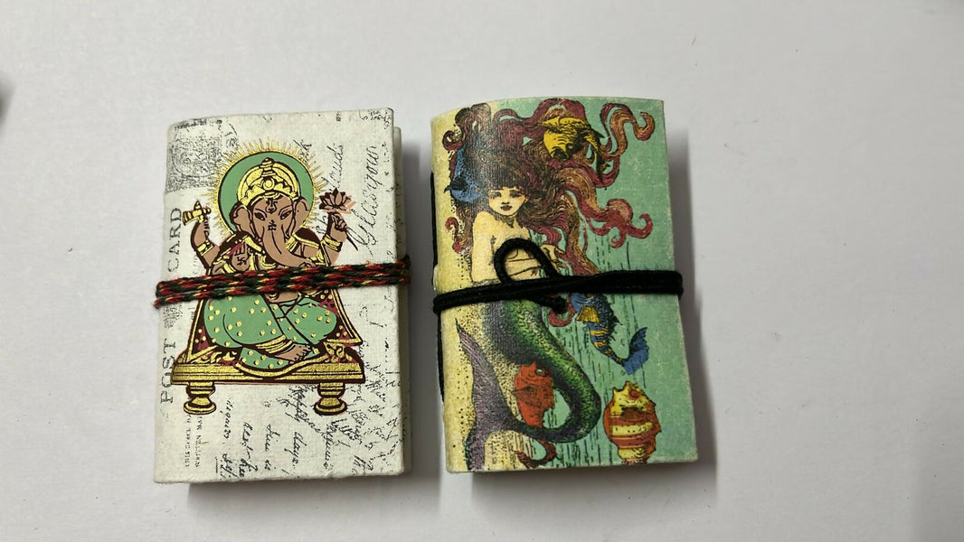 Mini Recycled Paper Journal(set of 2) | ONEarth - EarthBased 