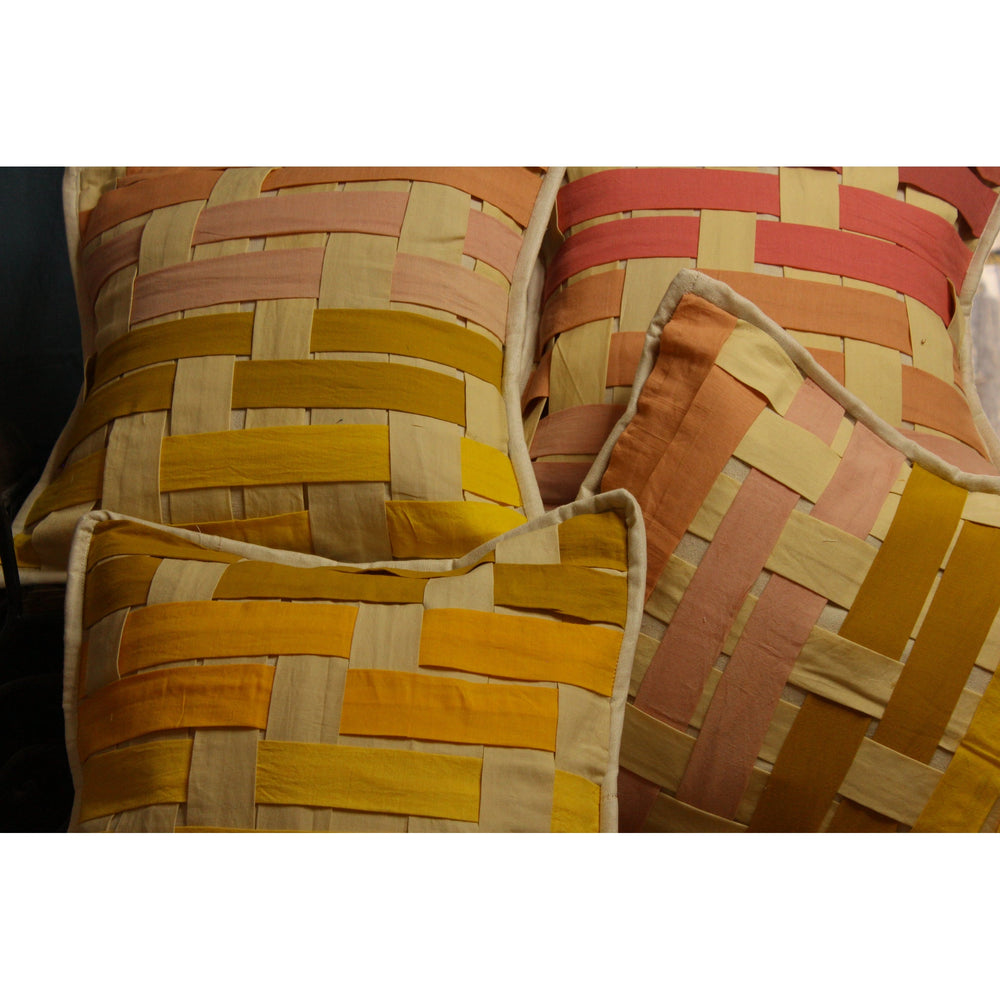 Textured Jaal throw pillow covers by JOD, modern woven cushion covers for sofa
