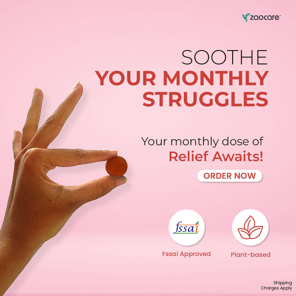 Zaocare Majestic Month Gummies For Premenstrual Syndrome & Period Pain Relief | No Side Effects - EarthBased 