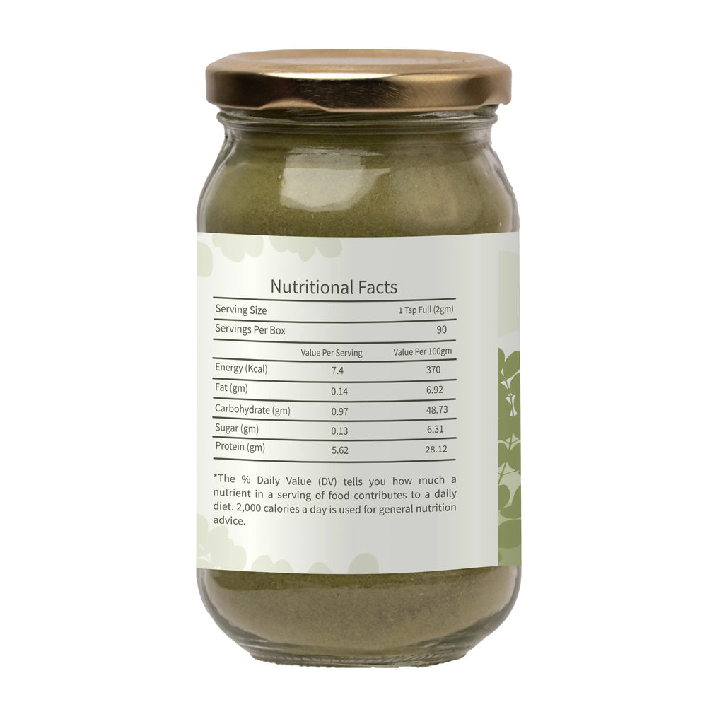 Moringa Powder | Natural Multi - Vitamin | Good for Hair & Skin | Natural Leaf Powder | Ecotyl - EarthBased 