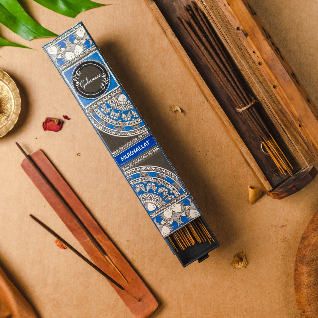 Mukhallat Incense Sticks | Aroma Desi | Gulessence | Pack of 2 - EarthBased 