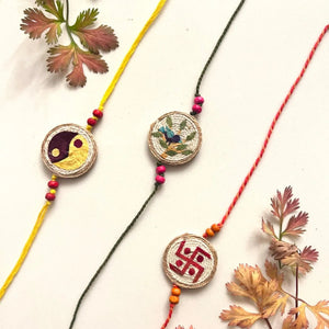 The Good Route Multiple Rakhis set of 3 - EarthBased 