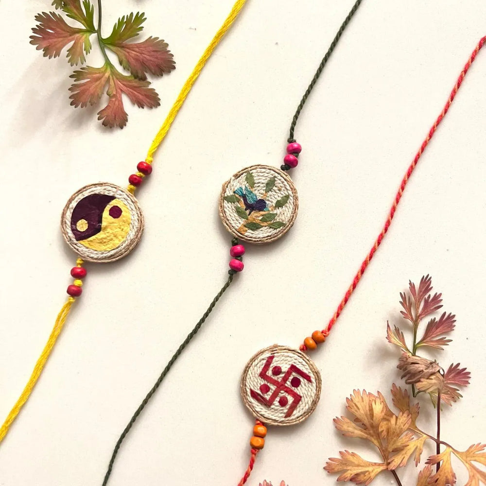 The Good Route Multiple Rakhis set of 3 - EarthBased 
