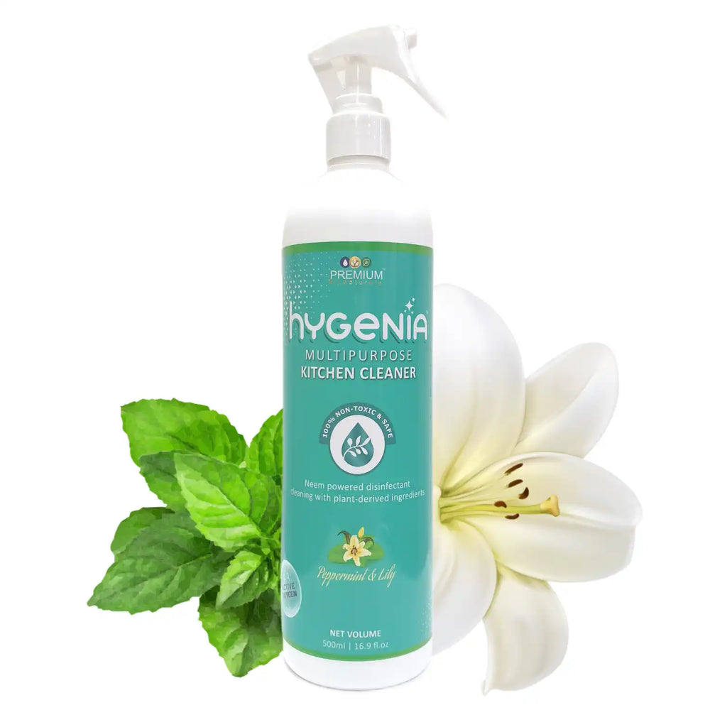Hygenia Multipurpose Kitchen Cleaner - Peppermint & Lily 500ml - EarthBased 