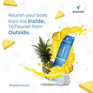 Zaocare Multivitamin Effervescent Tablets For Men & Women | Plant Based Supplements | For Overall Health - EarthBased 