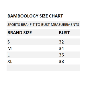 Bamboo Fabric Sports Bra | Non Padded, Non Wired, Seamless and Full Coverage | Bold - EarthBased 