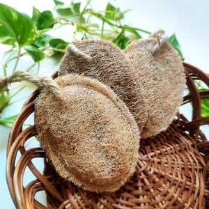 Natural Plant based loofah | Bathing sponge | Set of 3 - EarthBased 