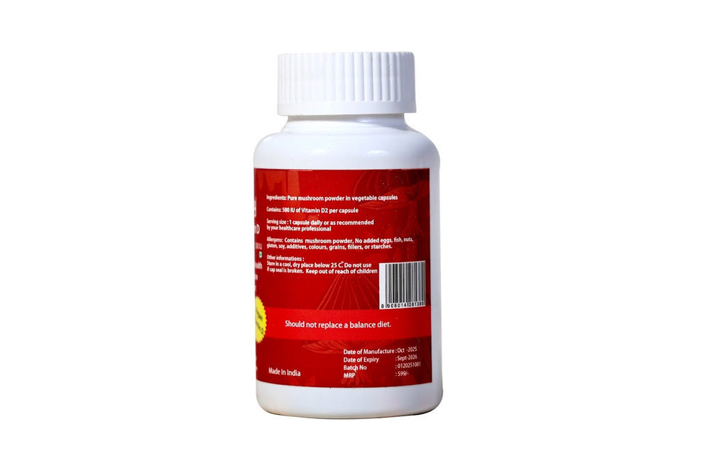 Natural Vitamin D Capsules | 500IU - EarthBased 